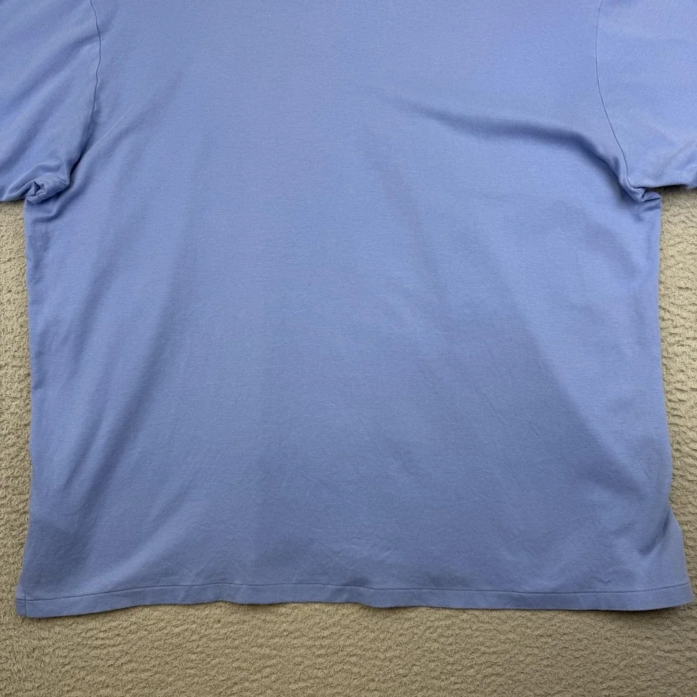 Polo Ralph Lauren Polo Shirt Mens Big‎ 2X Blue Cotton Jersey Pony Logo Casual